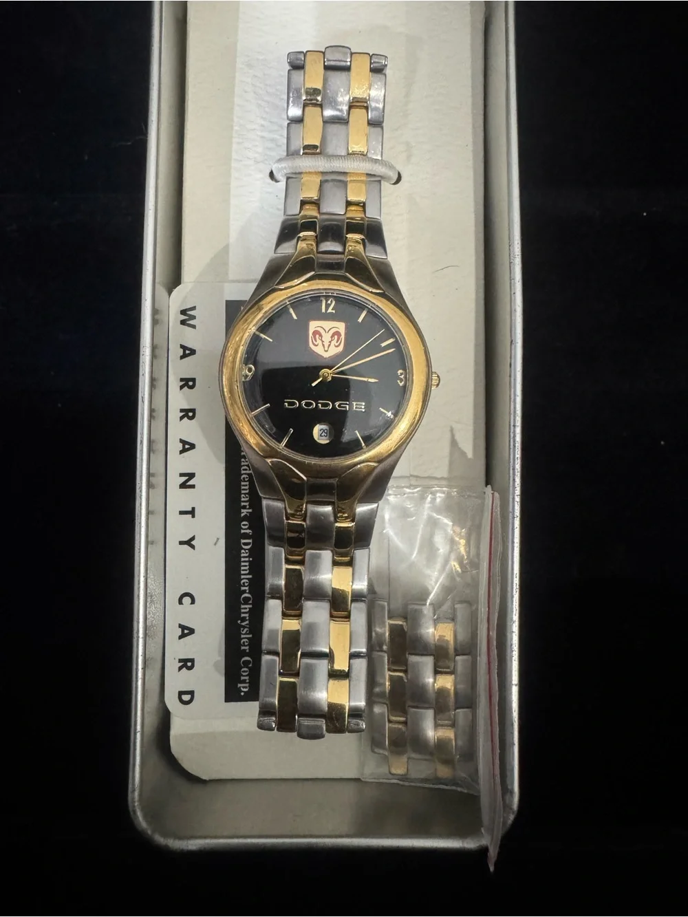 Dodge Two-Tone Logo Wristwatch - Gold & Silver